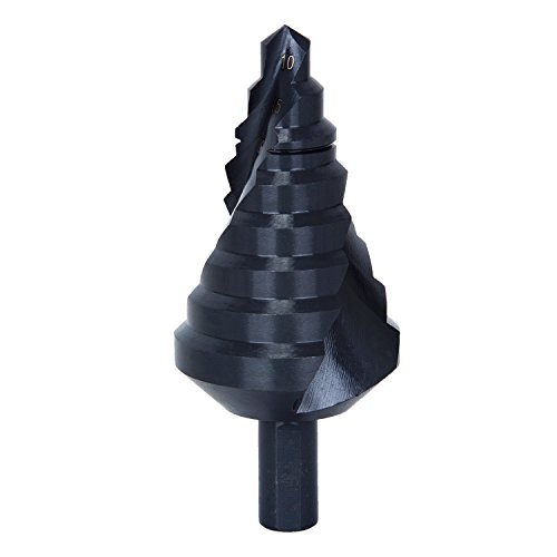 Fortag HSS- Stufenbohrer Profi Schälbohrer Stufenbohrer Konusbohrer Metallbohrer titannitriert Schälbohrersatz Hex Shank Pagoda Schäl-Bohrer Senker Set Bohreraufsatz Stufenbohrer-Satz Blechbohrer 10-45 mm - 2