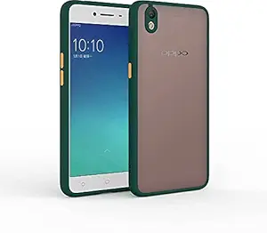 CASEKIT Smoke Back Case Cover for Oppo A37/A37F, Matte Finish Soft Case (Green)
