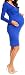Happy Mama Women's Maternity Nursing Pencil Long Sleeve Dress 6801p (Royal Blue, UK 14, 285 (6801) ROYAL BLUE XL UK 14 )