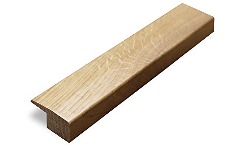 Solid Oak 18mm 'L Section' Door Bar Threshold Door Strip Un Finished Oak