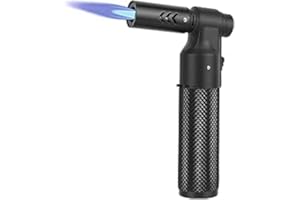 DMJJSD Nachfüllbares Butan-Jet-Feuerzeug, verstellbares Jet-Feuerzeug, winddichtes Feuerzeug, Küchen-Blasbrenner, Feuerzeuge Geschenk für Männer BBQ Grill Camping Küche (Butan-Gas nicht enthalten)