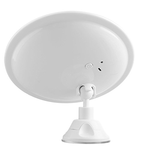Kosmetikspiegel mit LED Beleuchtung,iHome&iLife LED Beleuchtung Badspiegel Drehspiegel Lade Saugnapf Spiegel 7-Fach Schminkspiegel Rasierspiegel Kosmetikspiegel Im Badezimmer Für Bad Dusche - 3