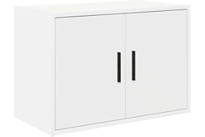 vidaXL Armoire Murale de Garage Blanc Bois d'ingénierie