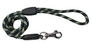 Furry Angels Rope Leash ( Size - Small ) for Small Dogs -15mm Thickness , Length - 48 inches ( Color - Green )