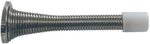 80 mm Spring Door Stop Nickel Finish by Trade Pack * *