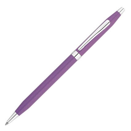 Cross Century Classic Lumina Ball Pen Retractable Twist-action Chrome Trim Violet Ref AT008249