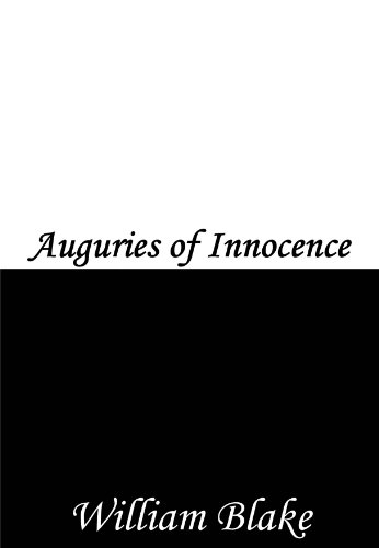 Auguries of Innocence (English Edition) livre