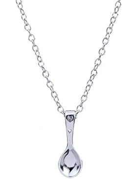 Snykk - Silber-Löffel Herz Anhänger 925 Sterling Silber mit Kette
