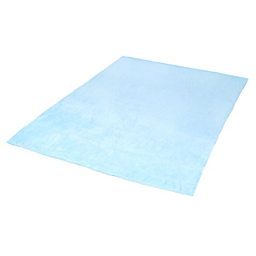 TecTake Kuscheldecke 150x200cm Microfaser Mikrofaser Decke Tagesdecke – diverse Farben – (Blau) - 3