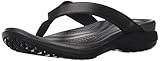 Tipo de tacón: Plano Crocs Capri V Flip, Mujer Sandalia, Negro (Black/Graphite), 41-42 EU
