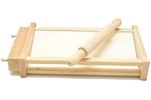 MANCINI E MANCINI SRL Kit chitarra tagliapasta + mattarello liscio in legno di faggio artigianato abruzzese