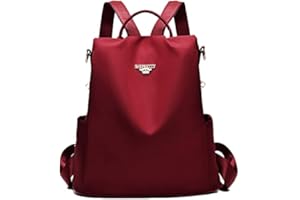SPEEDEVE Anti-Robo Mochila Bolsa de Viaje Impermeable para Mujer,8864-Rojo