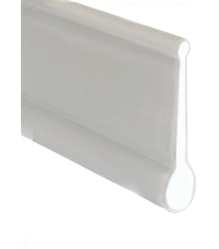 ECOSPA Replacement Rubber Seal For Folding Bath Shower Screen Enclosures  Clear  1 Metre 24522 P