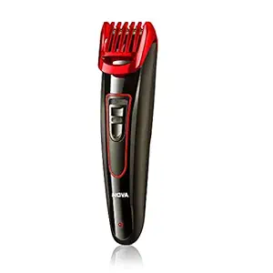 Nova NHT 1072 Fast Charge Titanium Coated USB: 45 Minutes Runtime Trimmer For Men (Black)