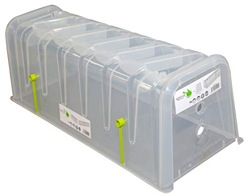 MV INDUSTRIE Modul'o 30 Lot de 3 Tunnels + 1 Jeu de 2 Embouts + piquets Inclus, Transparent, 78X29X28CM