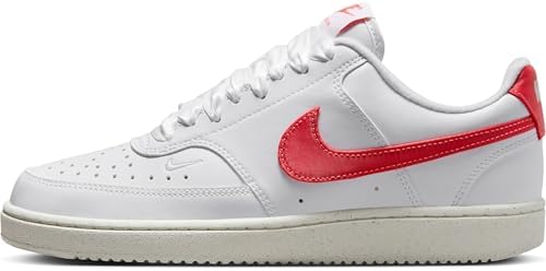 Nike HV5246-100 Court Vision Lo NN Donna, White/Magic Ember-Sail EU 39