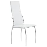 Silla tapizada boston blanca