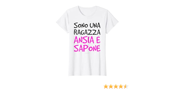 maglia con scritta ansia