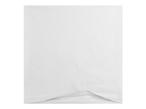 Doppelpack zum Sparpreis – Baumwoll-Kissenbezüge – moderne Wohndekoration in schlichtem Design – 8 modernen Uni-Farben und 3 Größen, 40 x 40 cm, weiß - 3