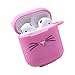 Produktbild Wanshop Für Tasche Silikonhülle Airpods Case Hülle, Schlank und Leicht Hülle Stoßfeste Schutzhülle für Aufladen Case Stoßfeste Schutzhülle (rosa)