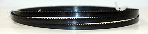 Standard Sägeband Bandsägeband Bandsägeblatt Sägebänder 1400 mm x 6 mm x 0,65 mm x 14 Zähne pro Zoll , für Metall , Rohre , Hohlkörper , Profile , Schwarzblech , Vollmaterial , teilweise Baustahl S 235 JR , geeignet für : Atika Einhell Westfalia CMI - 2