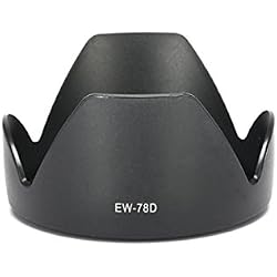 Selens EW-78D Parasol 72mm Negro para Canon EF-S 18-200mm f/3.5-5.6 IS, EF 28-200mm f/3.5-5.6 USM, EF 28-200mm f/3.5-5.6
