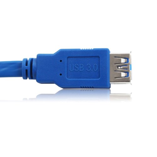 Inateck USB 3.0 Verlängerungskabel A Stecker auf A Buchse (1,5m) blau - 5