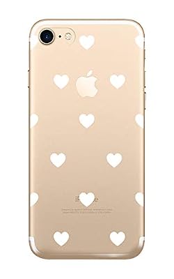Novago Compatible avec iPhone 7, iPhone 8 (4,7") Coque Gel Souple Solide Résistante Impression des Coeurs- 2
