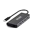 Produktbild USB C Hub Vmade Type C hub mit 3*USB 3.1,4K/1080P HDMI, SD/TF-Kartenleser, USB C Ladeanschluss,Ethernet-Port, für 2016/2017 MacBook, MacBook Pro, Chromebook Pixel usw, Space Grau