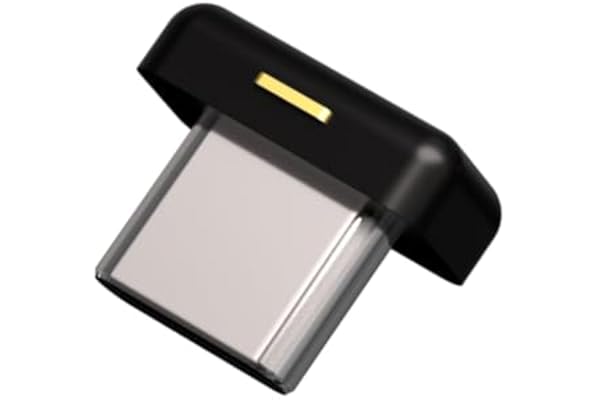 Yubico - YubiKey 5C Nano - Clé de sécurité pour l'authentification à Deux facteurs (2FA), Connexion Via USB-C, Format Compact, Certification FIDO - Protection des comptes en Ligne