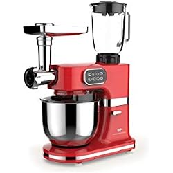 CONTINENTAL EDISON Robot pâtissier multifonctions - 1000 W - Rouge