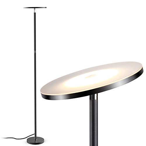 Preisvergleich Produktbild LED Stehlampe, Deckenfluter Wohnzimmer Lampe Standleuchten Dimmbare und TECKIN Leselicht für Wohnzimmer, Schlafzimmer und Büro