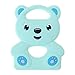 Produktbild Exing Beißring aus Silikon, süßes Bär Beißring Baby Beißring Beißspielzeug Mundpflege Hilfsmittel für Massagestab aus lebensmittelechtem Silikon one size blau