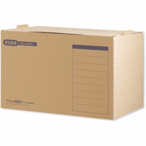 Preisvergleich Produktbild 5 x ELBA Archiv-Box tric system 490x350x319mm Wellpappe naturbraun