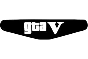 DECUS SHOP Decus-Shop Play Station PS4 Lightbar Sticker Aufkleber GTA V (schwarz)