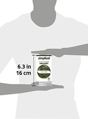 Simplicol Textilfarbe intensiv all in 1 -Flüssige Rezeptur „Oliv-grün“ Neu! - 2