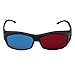 Produktbild Red Blue Cyan 3D Glasses, Universal Type 3D Glasses TV Movie Dimensional Anaglyph Video Frame 3D Vision Glasses DVD Game Glass Red and Blue Color