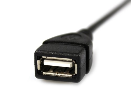 COM-FOUR USB 2.0 Verlängerungskabel Stecker / Buchse Adapter 90° gewinkelt 20 cm (Rechts) - 5