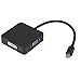 Produktbild Mini Portable Dp Displayport zu Vga + Hdmi + DVI-Konvertierungskabel Plug and Play - Schwarz