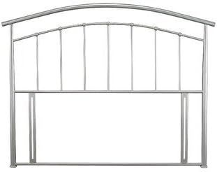 Serene Neptune Pearl Silver Metal Headboard Pearl Silver 4FT6 Double (135cm)