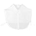 Produktbild PIXNOR Frauen Floral Spitze abnehmbar abnehmbare Halbe Bluse halb Shirt Kragen (weiß)