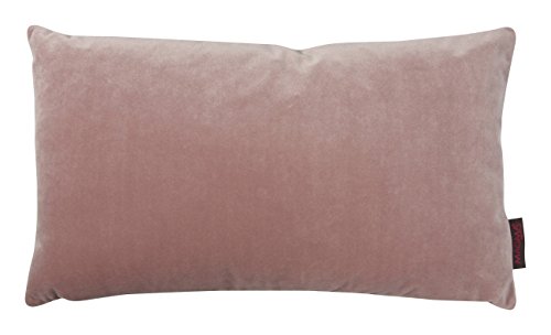 Magma Samt Uni Wendekissen oder Hülle Ton in Ton (Kissenhülle ca. 30x50cm rose)