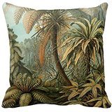 Allforyou 18 X 18 Twin Sides Bedding Pillow Case Home Decoration Square Decorative Cushion Cover Pillowcase Vintage Ferns And Palm Tree Botanical Throw Pillowcase