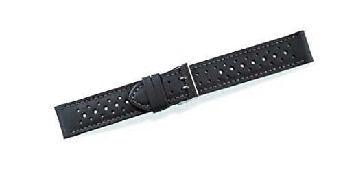 20 mm Fluco Uhrenarmband Racing Wasserfest handgefertigt 118 Schwarz 20 mm Fluco Uhrenarmband Racing Wasserfest handgefertigt 118 Schwarz