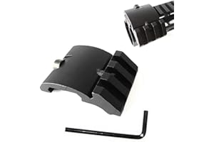 FIRECLUB Ultra Low Profile Offset Picatinny Mount 45 Degree 20mm Side Black for Red Dot, Mangifiers, for Flashlights