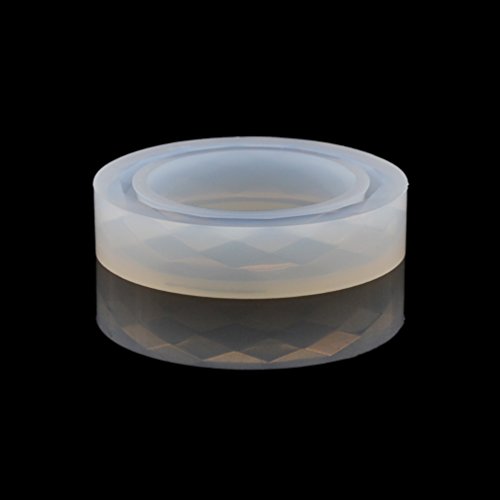 YNuth Silikonform Gießform Armband Breit Transparent Schmuck DIY Durchmesser 6.2cm - 2