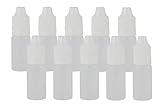 Contenido: 10 botellas de 10 ml, 10 dosificadores, 10 tapas con seguro infantil.