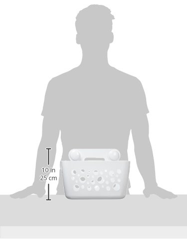 InterDesign 09550EU Bubblz Power Lock Ultra Duschkorb fürs Bad für Kinder und Babys für Shampoo, Conditioner, Seife PET 31,50 x 22,86 x 15,75 cm, Weiß - 7