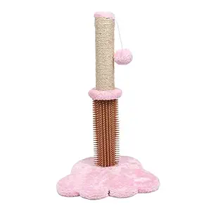 Meri Shopp Sisal Cat Scratching Post Kitten Cats Scratcher Scratch Poles Climbing Tree Pink