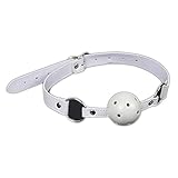 Sweetheardoll512 Adult supplies adult supplies mouth hollow mesh women's leather ball